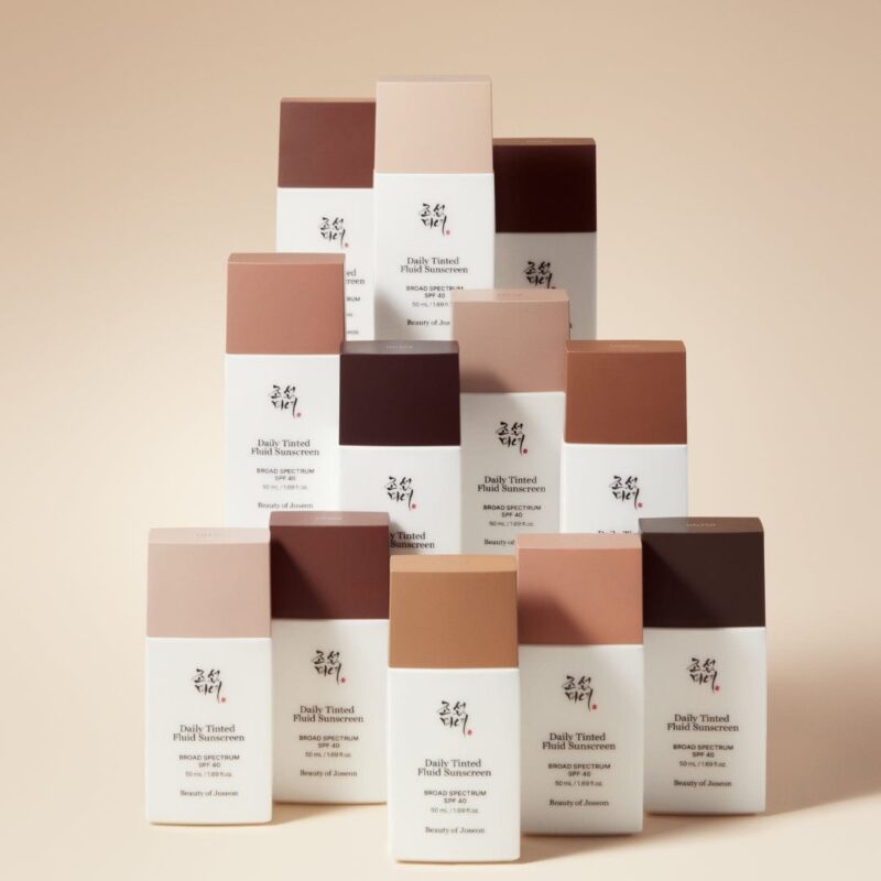 Daily Tinted Fluid Sunscreen SPF50+ – crème solaire teintée coréenne avec protection UV et fini naturel
